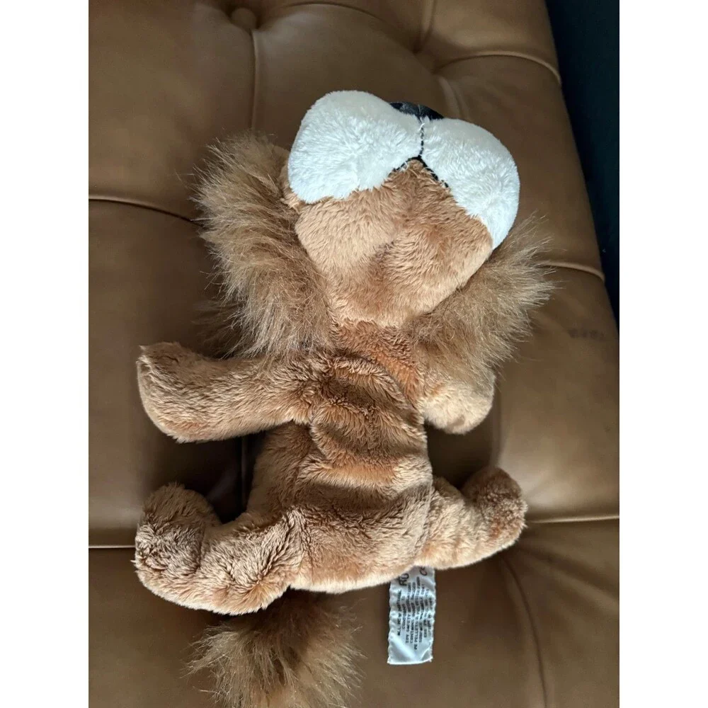 Vintage Russ Berrie Carnie Lion Brown Shaggy Mane Big Eyes Plush Toy Item 23463
